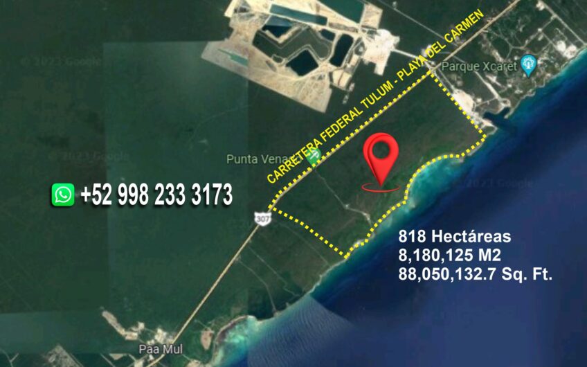 terreno premium playa del carmen, lote premium playa del carmen, terreno frente playa, lote frente playa