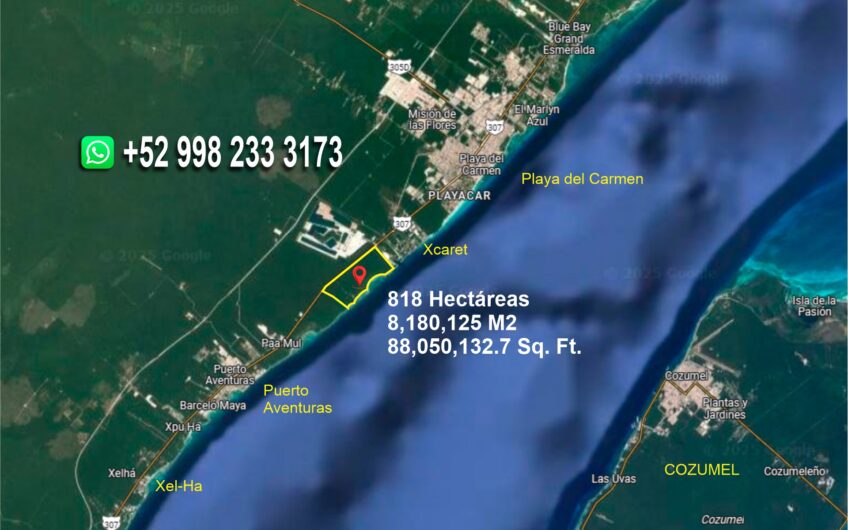 terreno premium playa del carmen, lote premium playa del carmen, terreno frente playa, lote frente playa