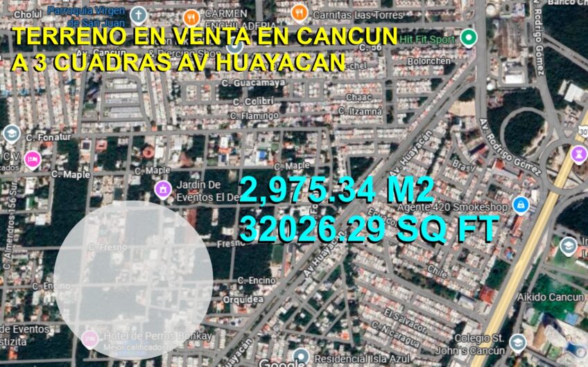 terreno en venta en cancun, terreno comercial en venta en cancun