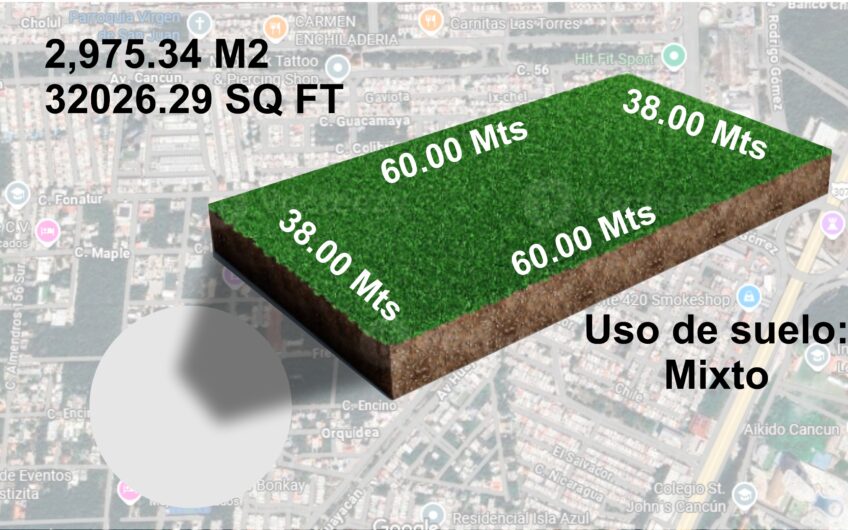 terreno en venta en cancun, terreno comercial en venta en cancun